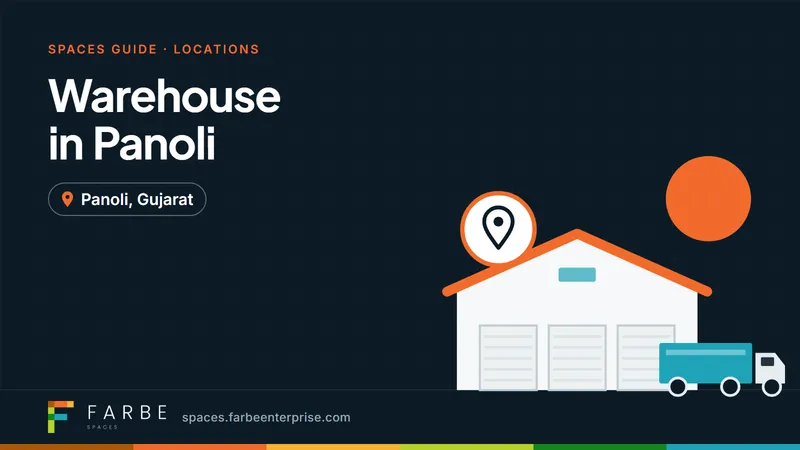 Cover image for “Warehouse in Panoli: Warehousing Solutions for Industrial Businesses”, a Farbe Spaces guide